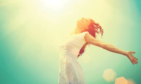 Woman-enjoying-nature